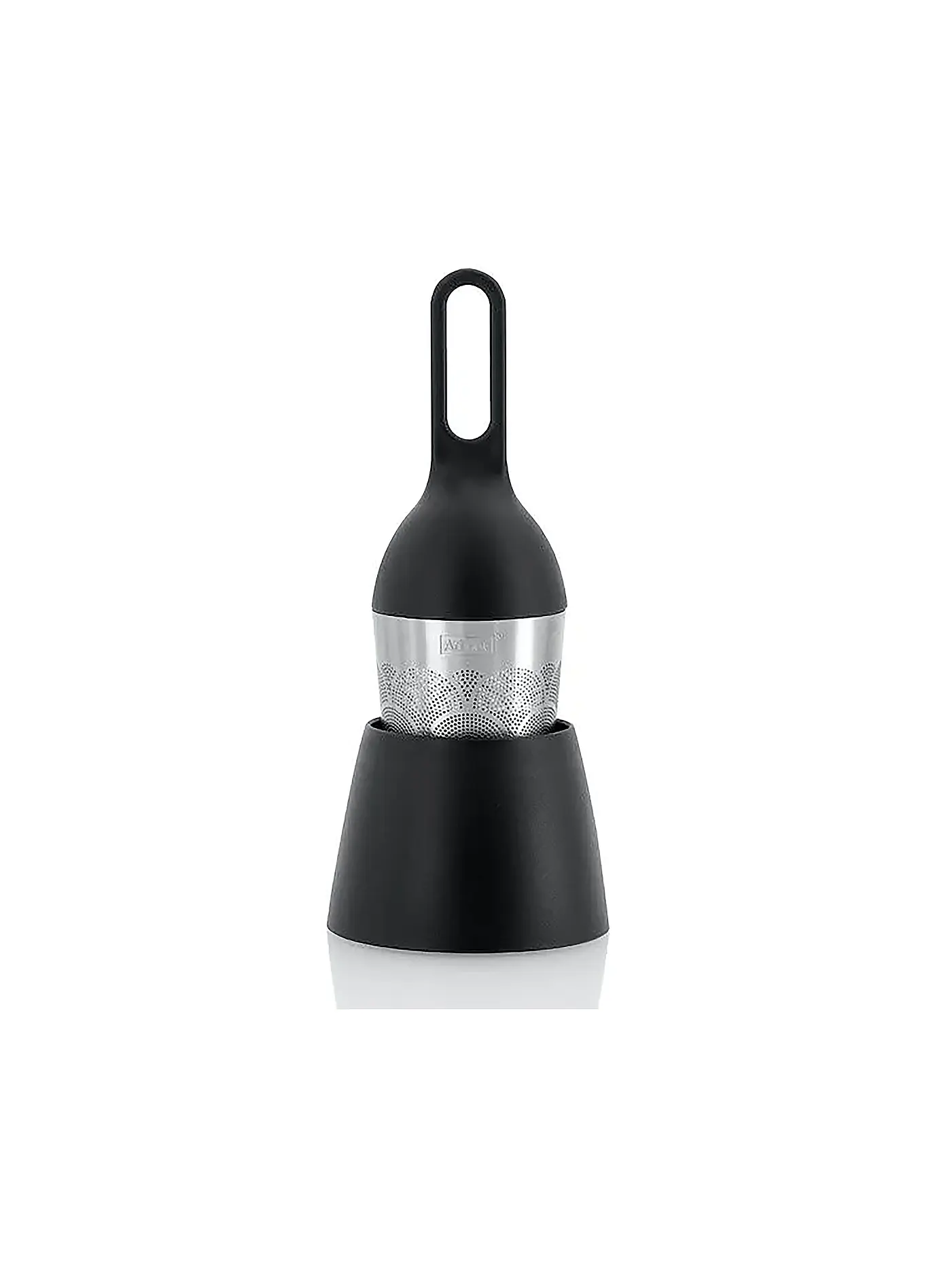 AD HOC | Schwimmender Teefilter Floatea Fusion Edelstahl Schwarz 12,4cm | 